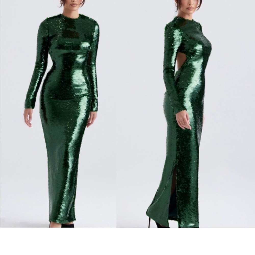 House of CB green gown. Size M
